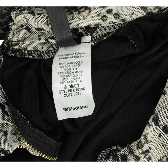 UTOWN U.S.A Women's Size Medium Rusched Animal Print Dress - Picture 5 of 10